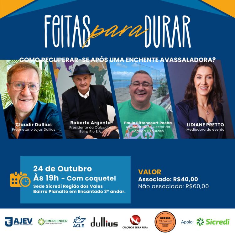 Associação dos Jovens Empreendedores do Vale – AJEV promove 3ª edição do evento “Feitas para Durar”